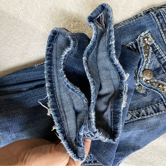 Vintage Silver Jeans Suki Flap 17” Low Rise Straight Leg Jeans 29 - Picture 8 of 16